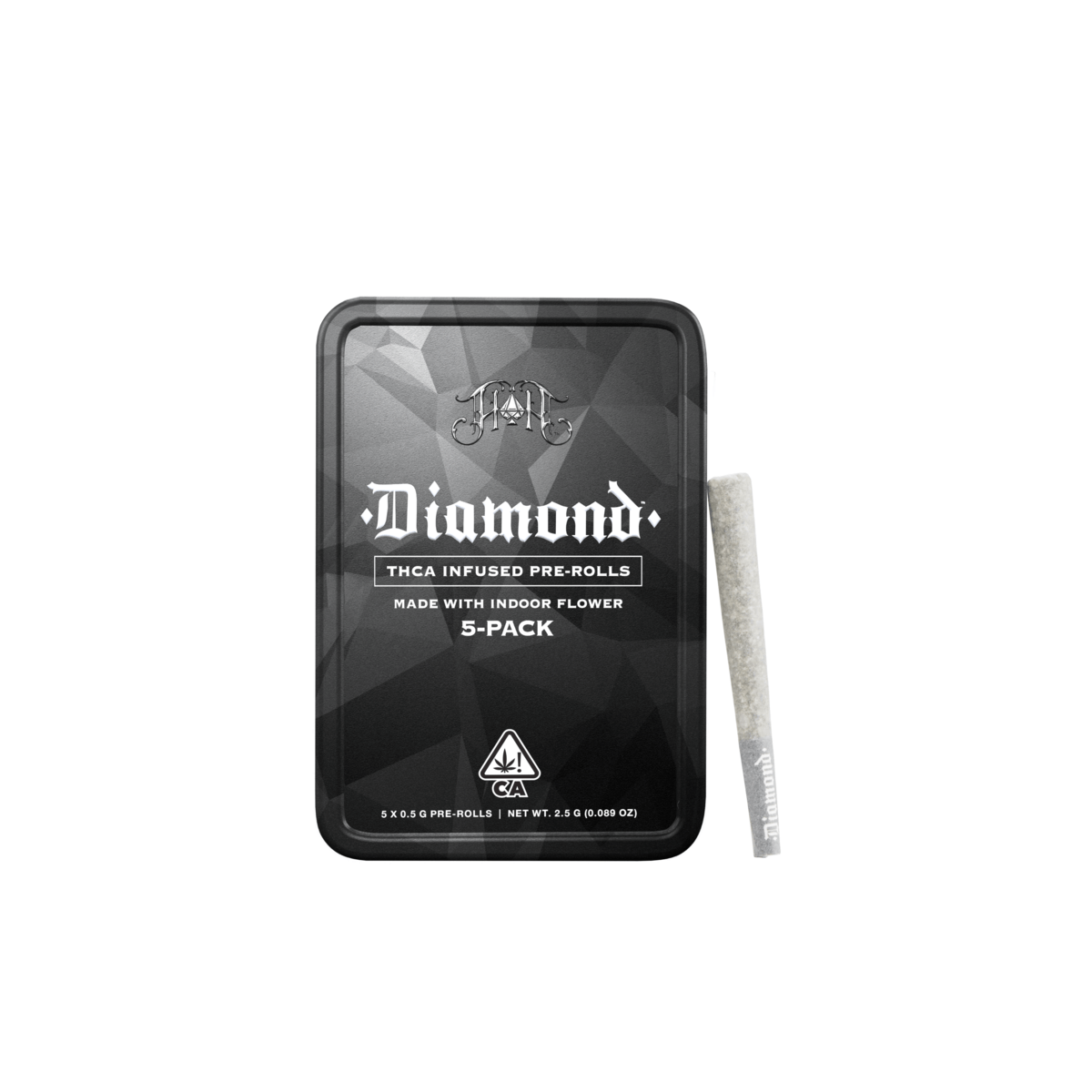 Blue Sherbert | Hybrid - Diamond THCA-Infused Pre-Rolls - 2.5G 5-Pack