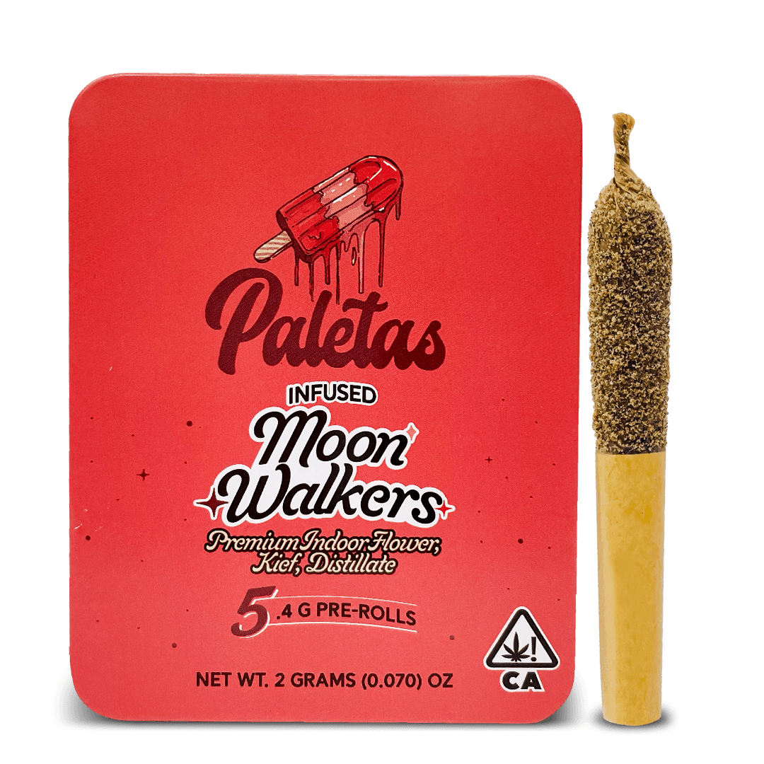 Paletas Strawberry Cake Moon Walkers Prerolls 5pk 2.5g