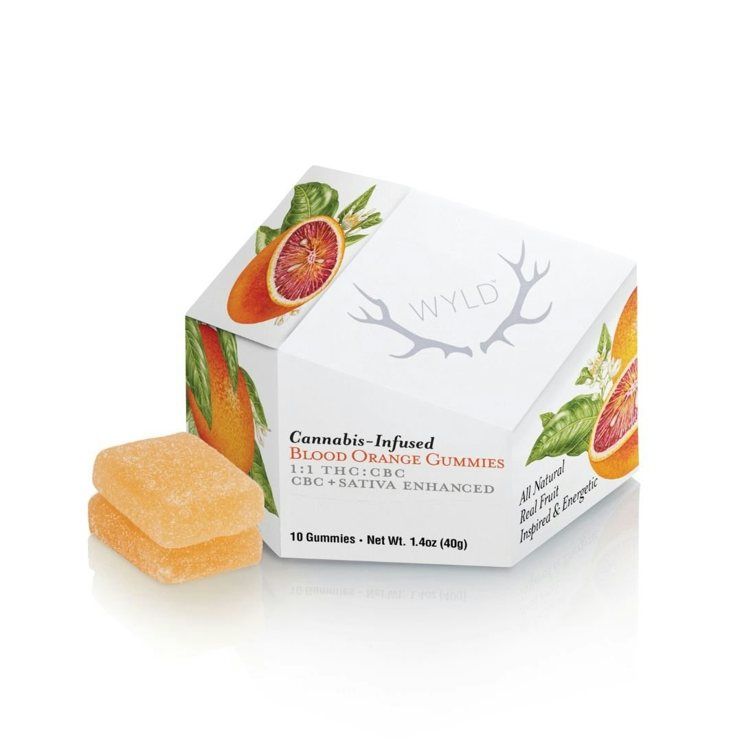 Blood Orange 1:1 CBC + Sativa Enhanced Gummies | 100mg THC:100mg CBC